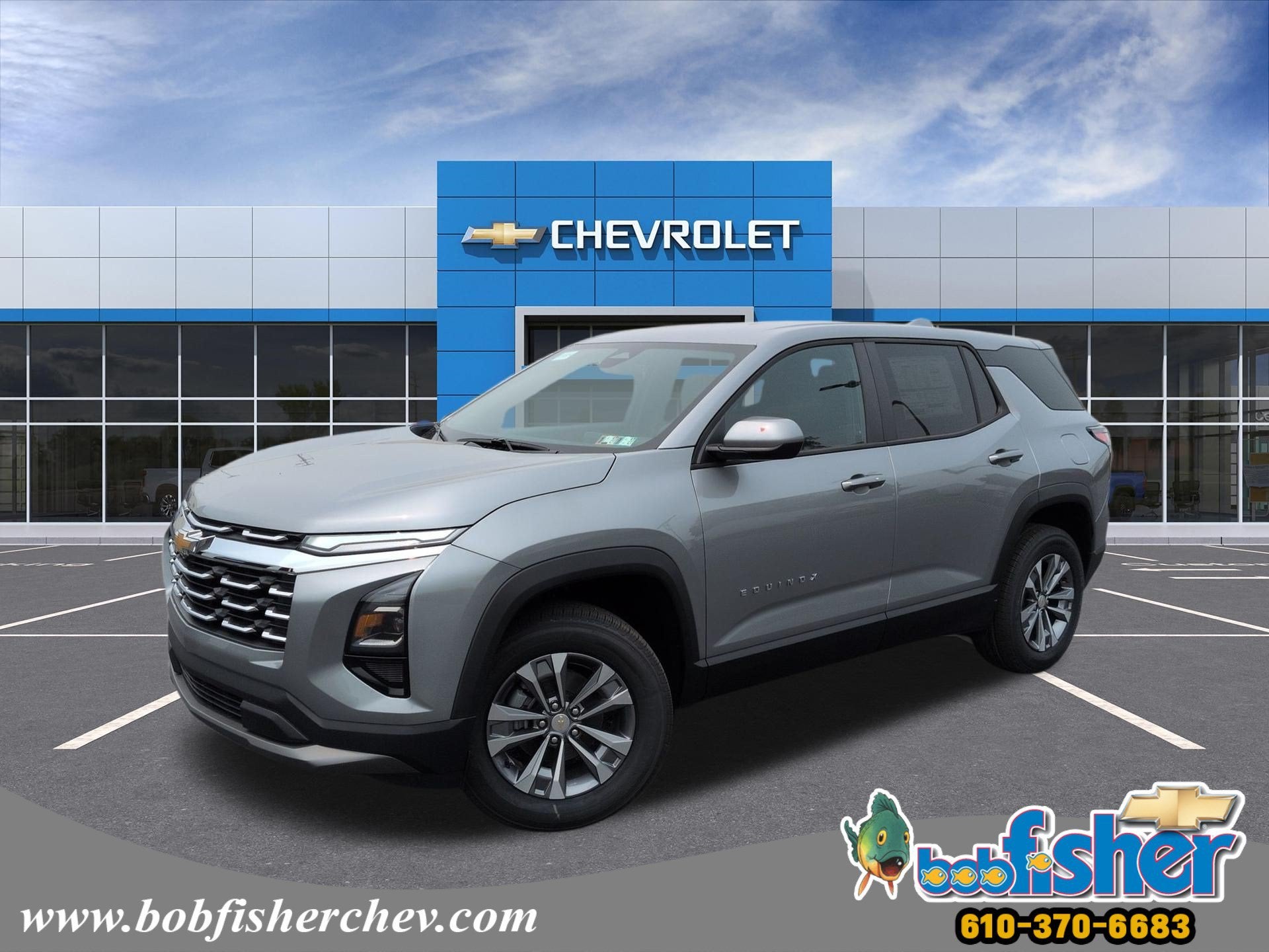 2026 Chevrolet Equinox LT SUV FWD in Sterling Gray Metallic — front three-quarter view