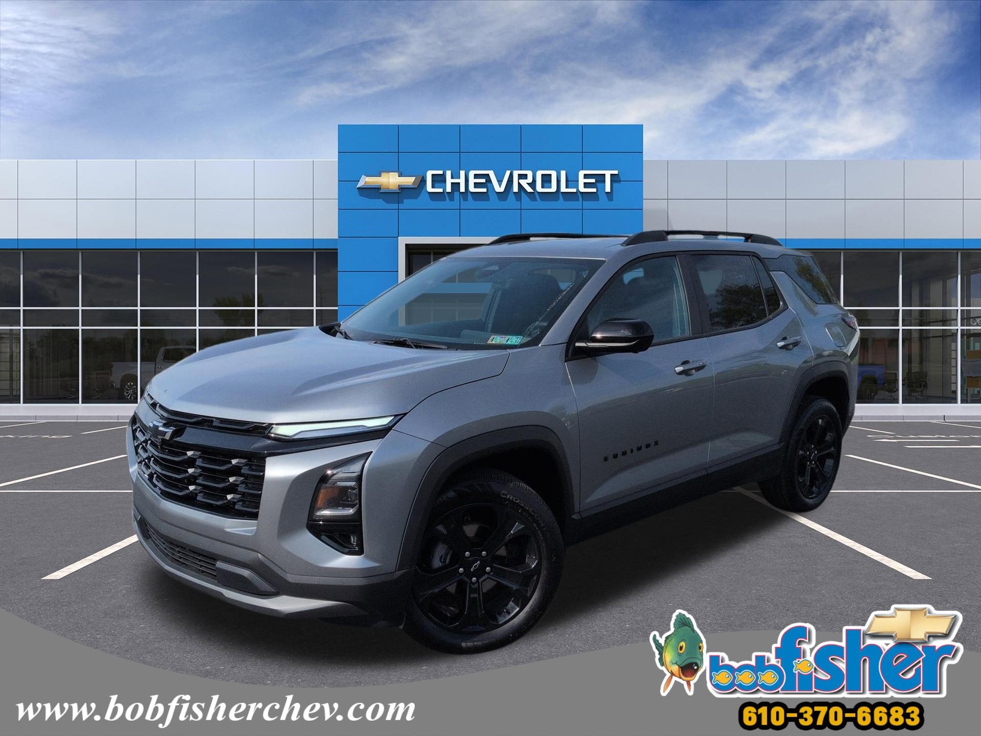 2025 Chevrolet Equinox LT in Sterling Gray Metallic — front three-quarter view