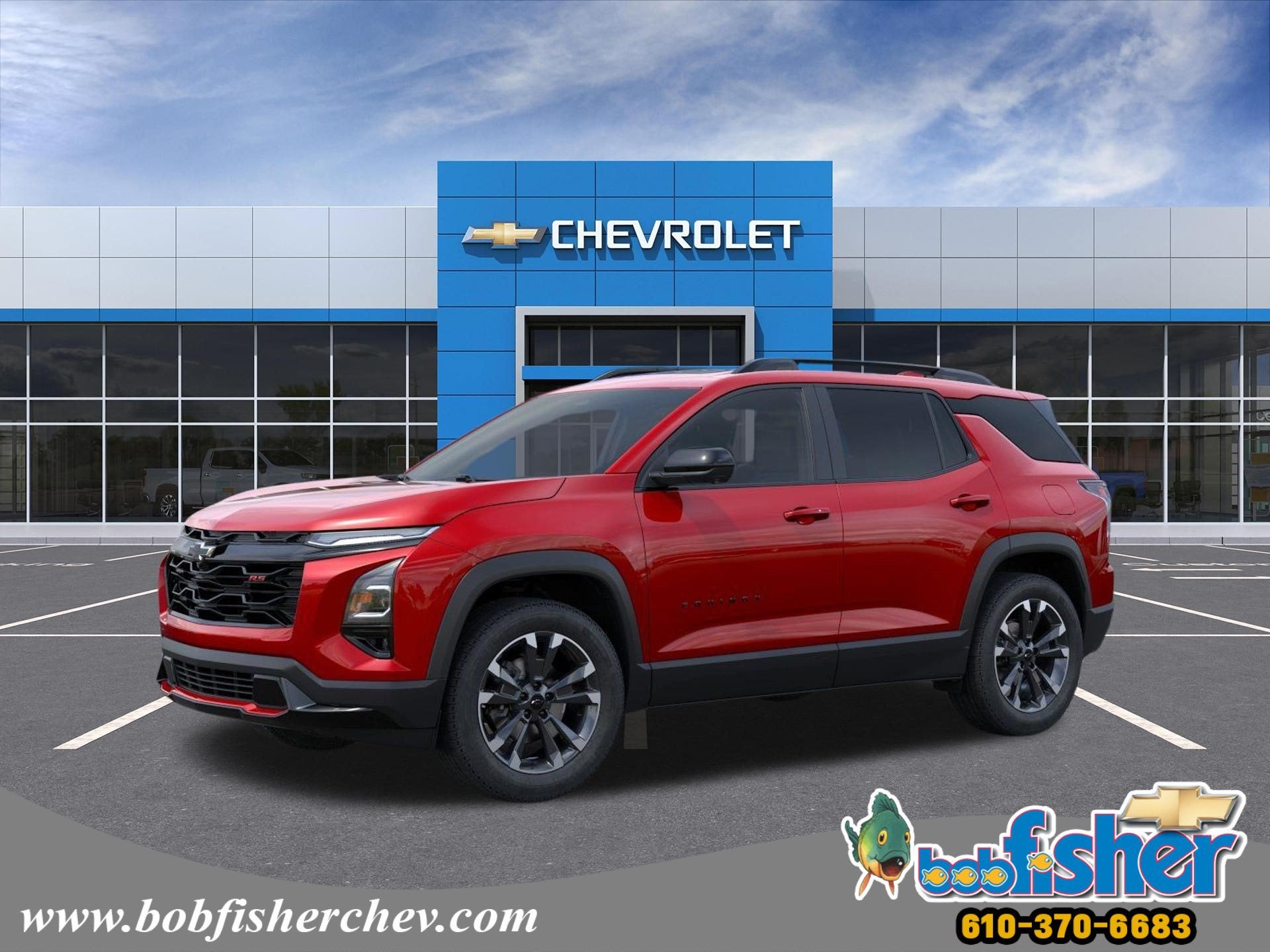 2026 Chevrolet Equinox RS SUV AWD in Radiant Red Tintcoat — front three-quarter view