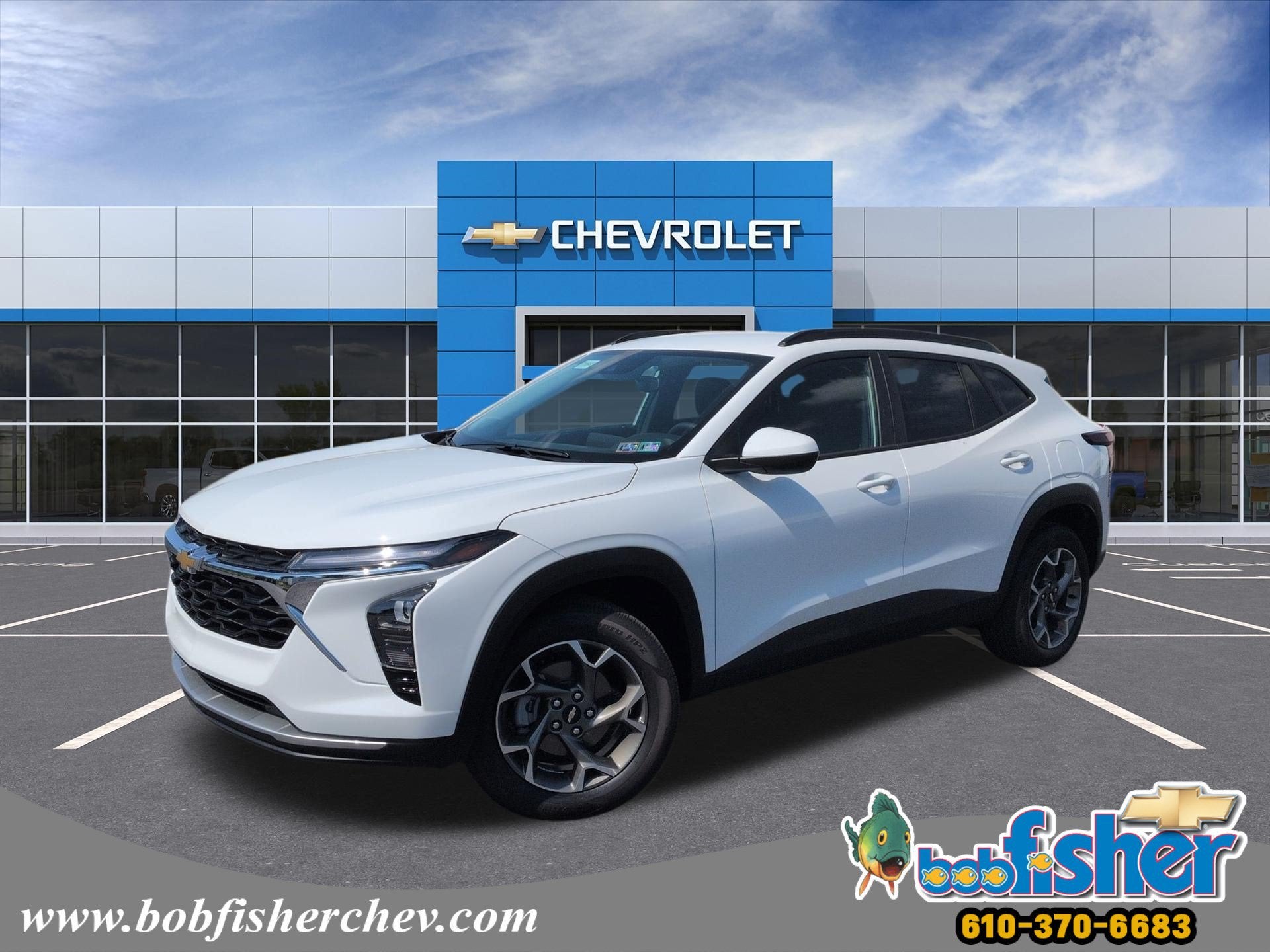 2026 Chevrolet Trax LT SUV FWD in Summit White — front three-quarter view