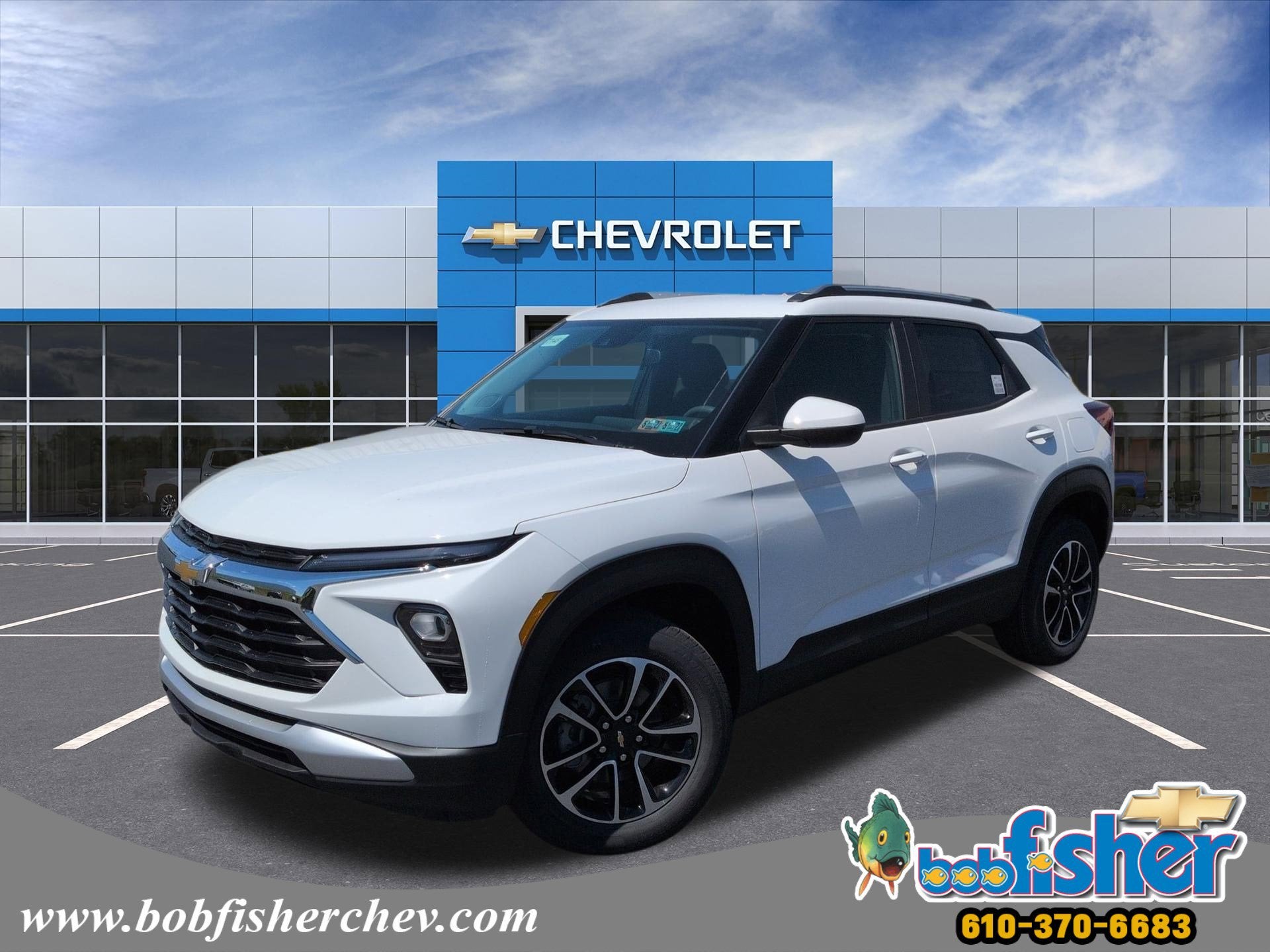 2026 Chevrolet Trailblazer LT SUV AWD in Summit White — front three-quarter view